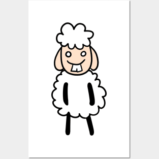 cute sheep Posters and Art